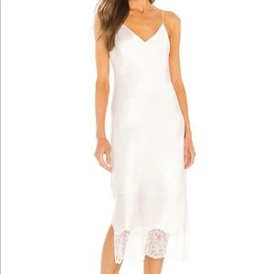 CAMI NYC Marion Dress in White Silk Slip Dress NWT